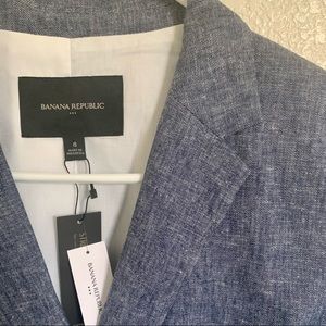 NWT Banana Republic Stretch Linen Blazer